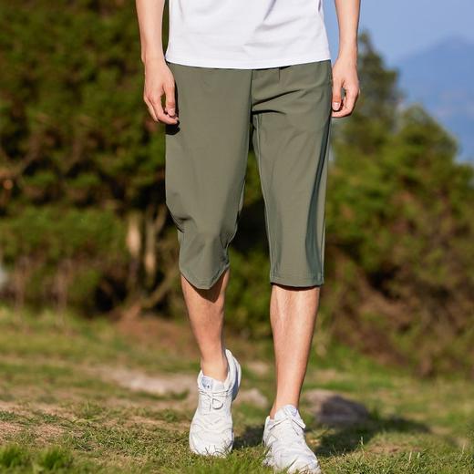 拓路者夏季薄款快干弹力七分裤男休闲裤凉爽直筒裤拉链口袋运动裤 商品图1