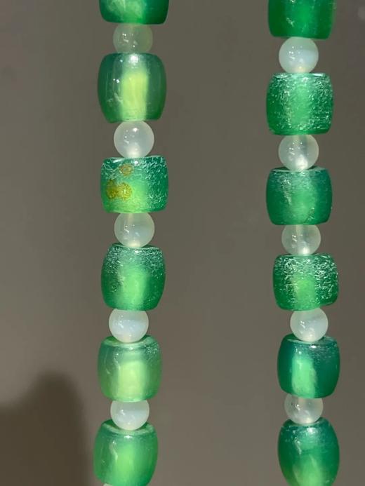 翠绿玉髓玛瑙鼓珠项链，顺丰包邮 商品图14