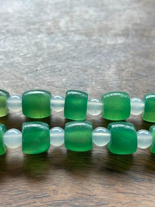 翠绿玉髓玛瑙鼓珠项链，顺丰包邮 商品图9