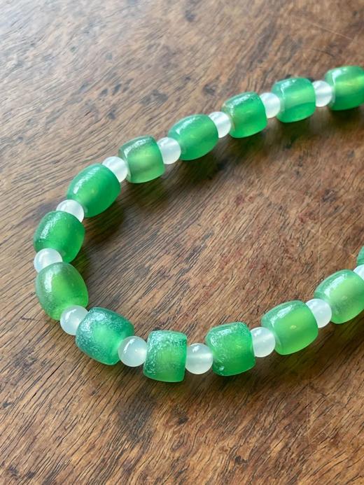 翠绿玉髓玛瑙鼓珠项链，顺丰包邮 商品图10