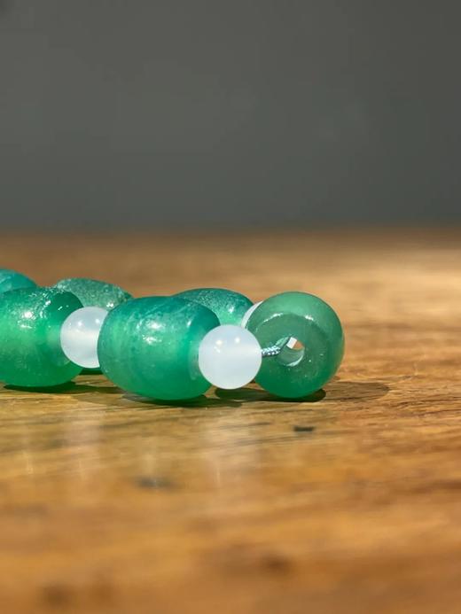 翠绿玉髓玛瑙鼓珠项链，顺丰包邮 商品图8