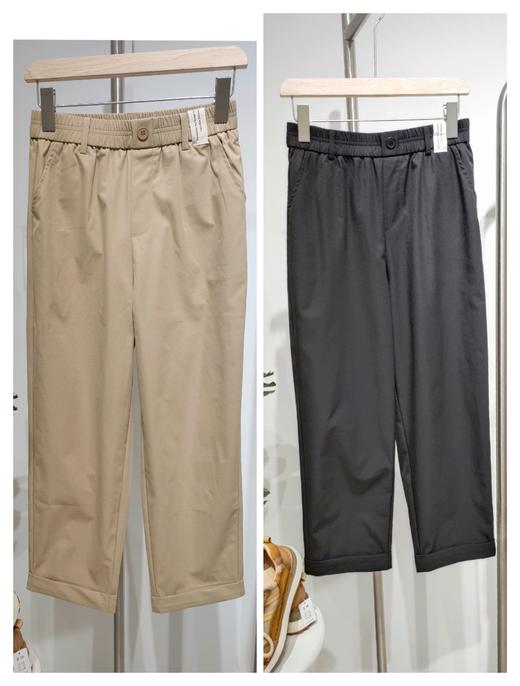 402351腰头贴布字母男友裤翻边裤 商品图0