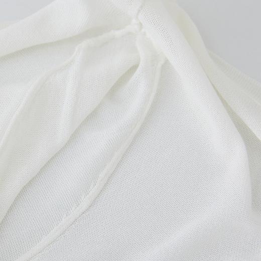 百媚生 小披肩法式小披肩黑白色冰丝针织短款防晒开衫YX013 商品图3