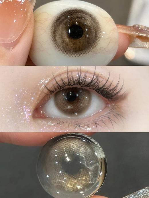 Bollycon旗下 ·日抛 ·浓颜亮黑&淡颜浅棕· 14.5mm白狮参考着色大直径 · 韩产日抛 商品图6