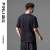 PINLI品立2024夏季新款烫钻休闲短袖T恤男士潮牌百搭圆领黑色体恤BG242111067 商品缩略图2