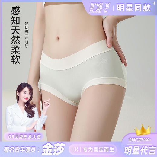 法国DR【明星代言】DR蜂窝自清洁7A抑JUN蚕丝无痕面膜内裤  六条礼盒装 商品图3