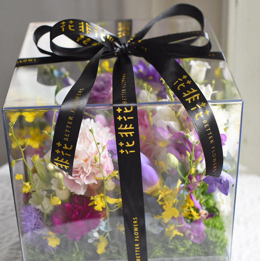 《莫奈的花园》高级亚克力透视花盒规格：30×30 商品图3