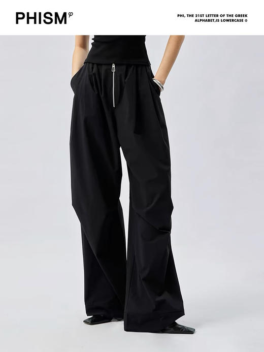 金属拉链束脚裤 商品图0