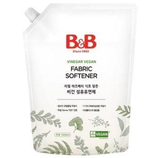 必恩贝纯素纤维柔顺剂无香1.5L비앤비 비건 섬유유연 무향 商品图0