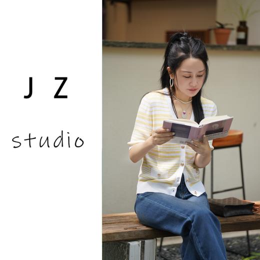 臣禾V领条纹针织JZ242050296 商品图10