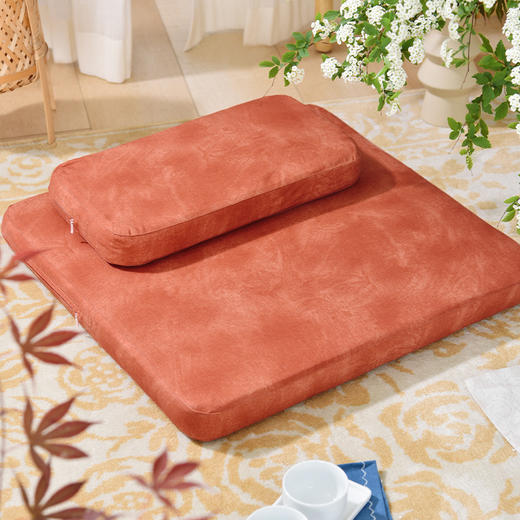 大马士革玫瑰系列打坐垫天然椰棕禅修垫棕榈地垫 商品图2