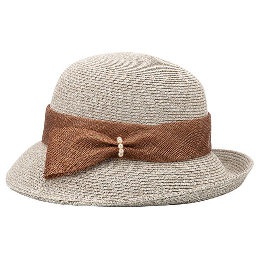 雀说 春夏草编防晒渔夫帽子女夏季出游时尚百搭海边遮阳帽4ZF-9164 商品图4