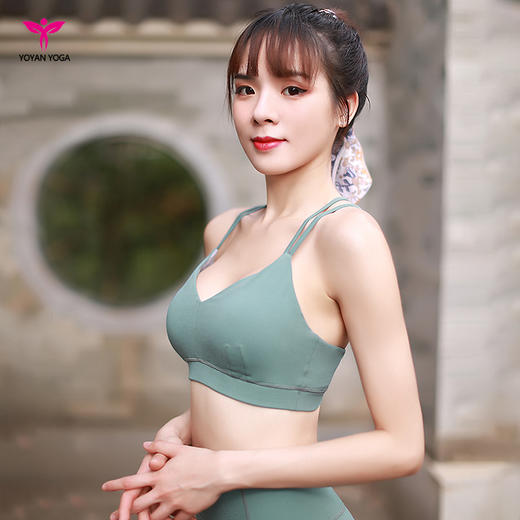 悠妍深V细带瑜伽胸衣XY12103 运动内衣（一体杯BRA） 商品图2