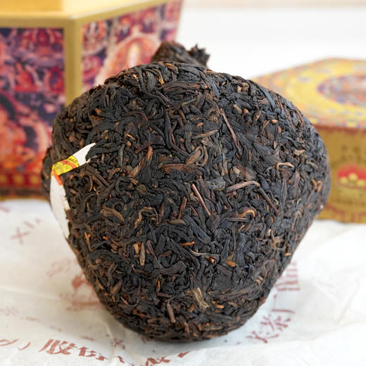 2005年下关六面佛蘑菇沱普洱老生茶 一盒配一个礼品袋 一沱250克大沱 经典老下关 干仓真品高性价比 商品图10