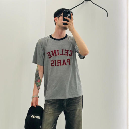 清仓秒杀不退换清仓秒杀不退换7.16纯元级！植绒字母识标条纹短袖T恤 商品图0