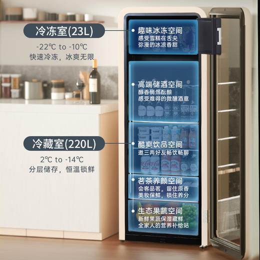 【限天津区域】哈士奇/冰箱/SC-286RD-S 商品图5