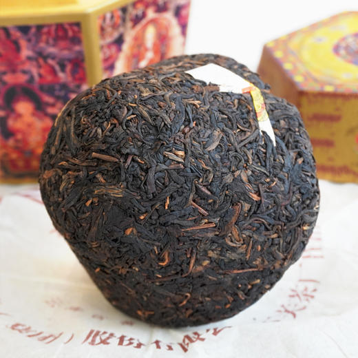 2005年下关六面佛蘑菇沱普洱老生茶 一盒配一个礼品袋 一沱250克大沱 经典老下关 干仓真品高性价比 商品图9