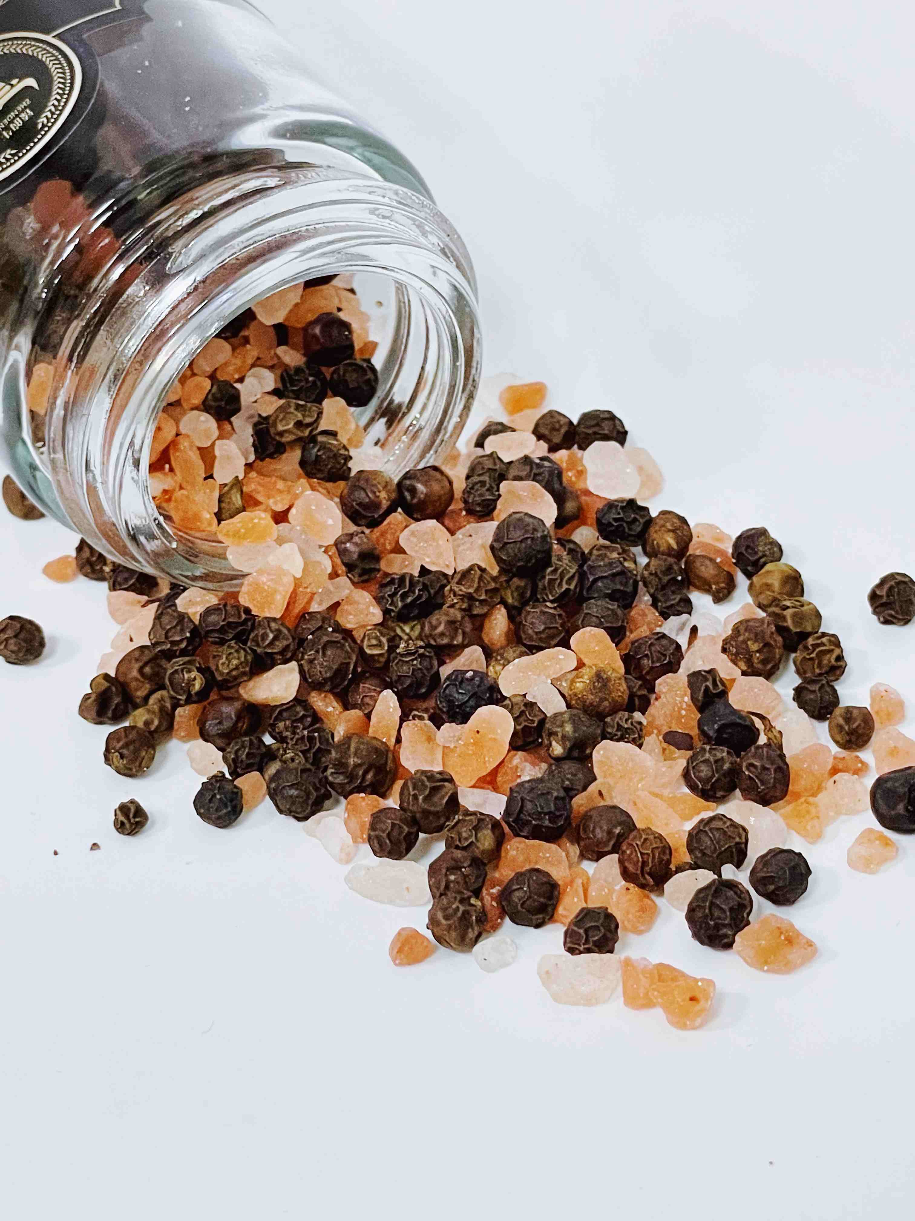 带研磨器＃意大利名厨之选黑胡椒海盐，75克意大利原装迸口