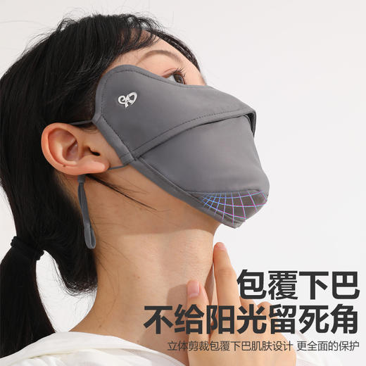 2024新款现货面罩夏季防晒口罩锦纶护眼角UPF50+显瘦防 紫外线冰丝 商品图2