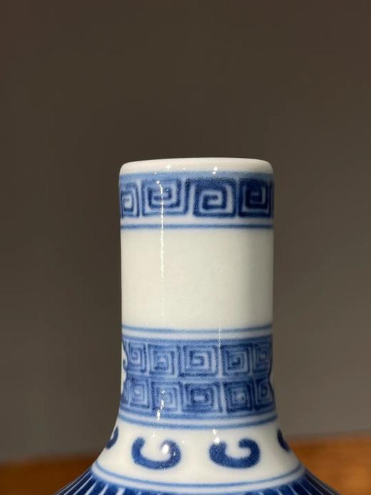 青花如意纹袖珍长颈瓶一对，顺丰包邮 商品图4