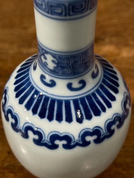 青花如意纹袖珍长颈瓶一对，顺丰包邮 商品图14