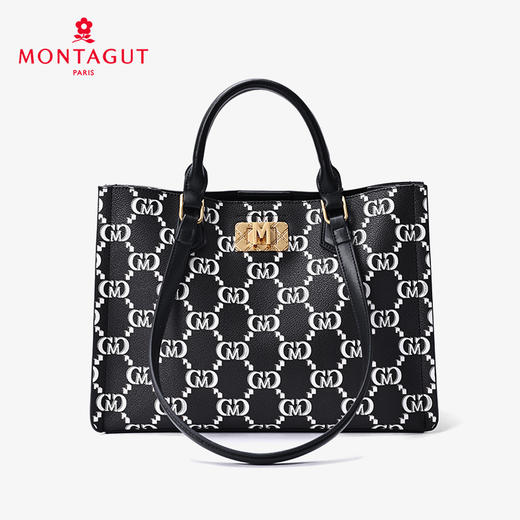 梦特娇女包新款包包老花托特包大容量单肩包通勤时尚手提包女 商品图0