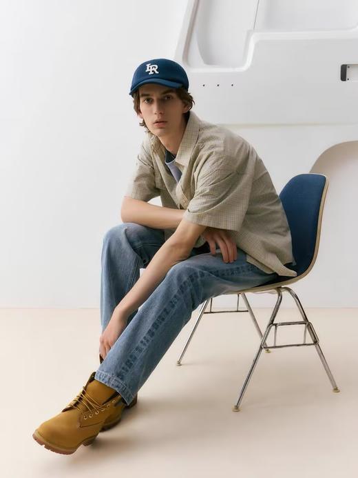 EviStub/E-4XCK87/14oz冈山赤耳怀旧水洗经典合身直筒牛仔裤 商品图3