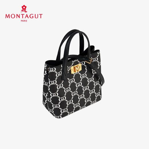 梦特娇女包新款复古老花手提包通勤小托特包高级感单肩斜挎包 商品图2