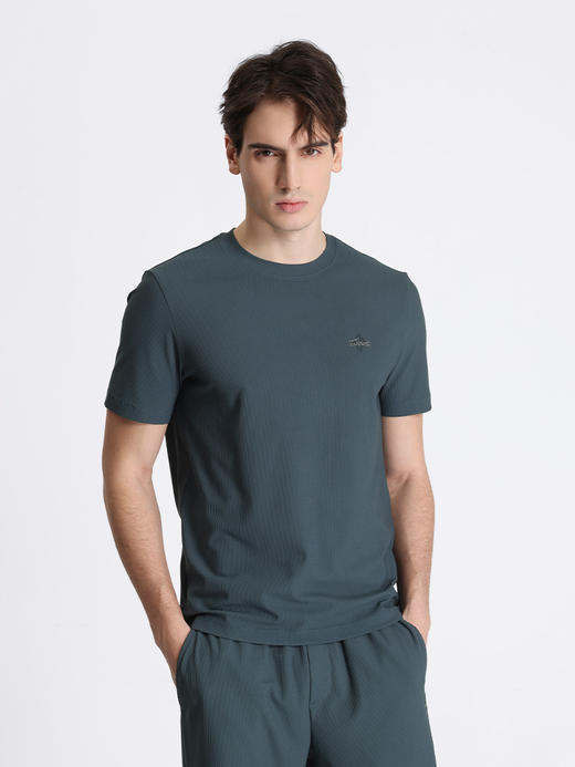 callisto绿色聚酯纤维混纺T恤 STTSS061C 商品图0