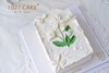 1027CAKE |   长方形蛋糕 刮刀花 白色系 商品缩略图2
