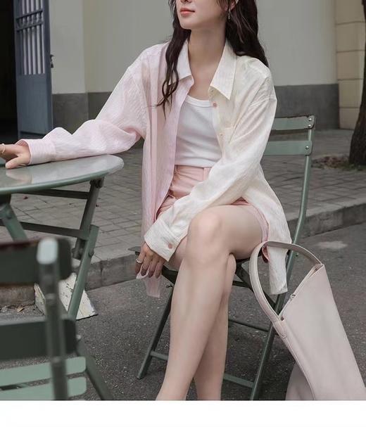 人间水蜜桃独供拼接渐变天丝开衫防晒衫 商品图3