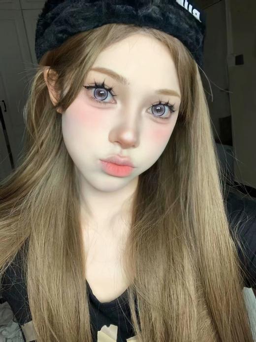 【大直径】Ealla girl- 猫眼圈圈紫-14.5mm【年抛 度数0-800度 无525/575】 商品图5
