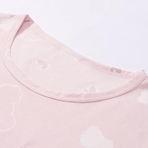 都市丽人生活家居女士棉质短袖七分裤睡衣套装LH42S3 商品图4