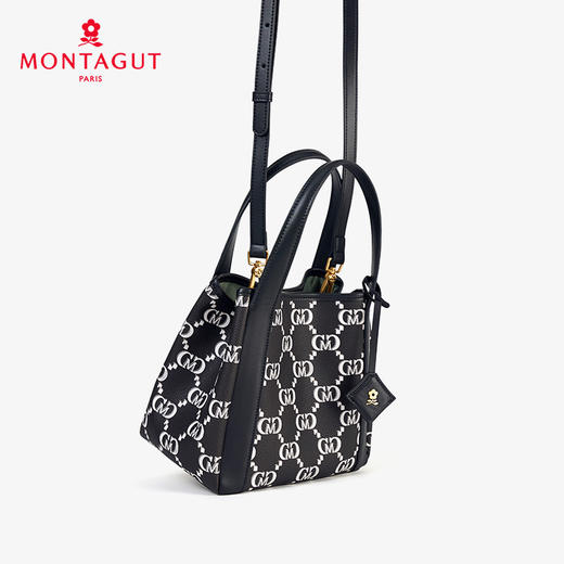 梦特娇女包新款小众时尚通勤复古老花水桶包礼盒单肩斜挎包女 商品图3