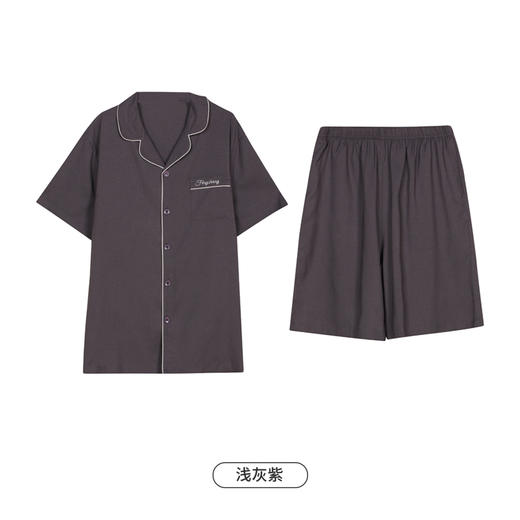 都市丽人生活家居亲子梭织短袖短裤都市锋尚睡衣套装FH41E7 商品图6
