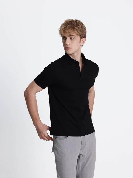 callisto黑色棉混纺T恤 STTSS108C 商品图1