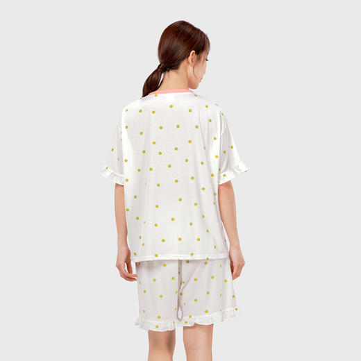 都市丽人生活家居女士棉质短袖短裤睡衣套装LH42R1 商品图2