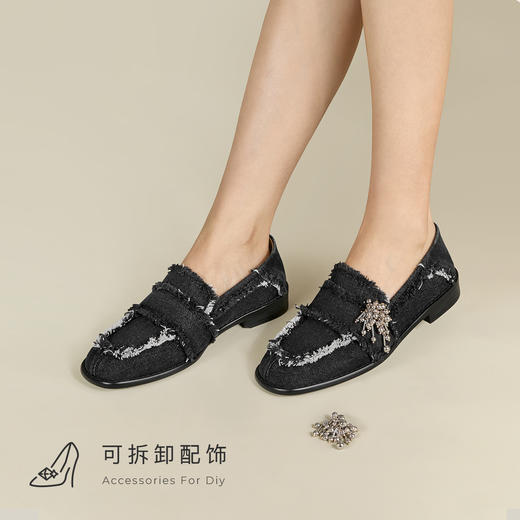 【促销款】7or9小床垫平底鞋—xu zhi联名款系列黑沙/白浪 商品图4