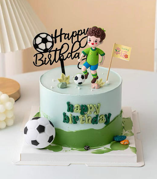 足球男孩生日蛋糕 商品图0