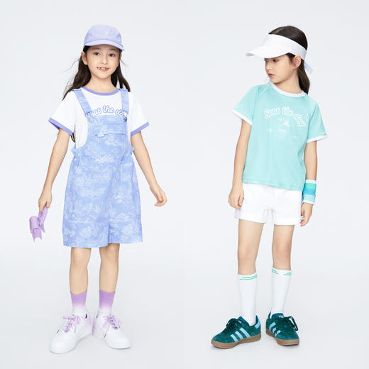 女童全棉短袖T恤圆领上衣夏季新款安奈儿童装实体店同款AG421800 商品图3