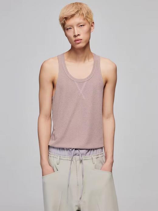 Simple Project/Y24105/针织弹力宽松基础款无袖打底背心 商品图1