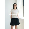 MAISON CECILE三色/亚麻天然材质透气松紧高腰短裤 商品缩略图3