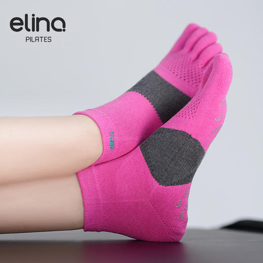 elina一恋透气防滑五指瑜伽袜EYG24010 商品图3