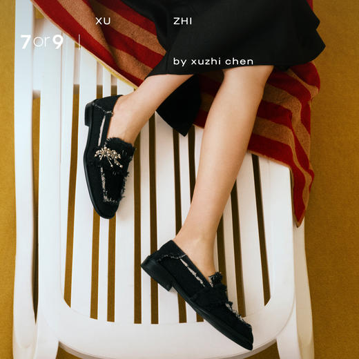 【促销款】7or9小床垫平底鞋—xu zhi联名款系列黑沙/白浪 商品图2