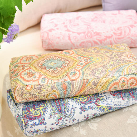 佩斯利系列小长方枕旅行便携护颈椎荞麦皮睡眠四季 商品图0