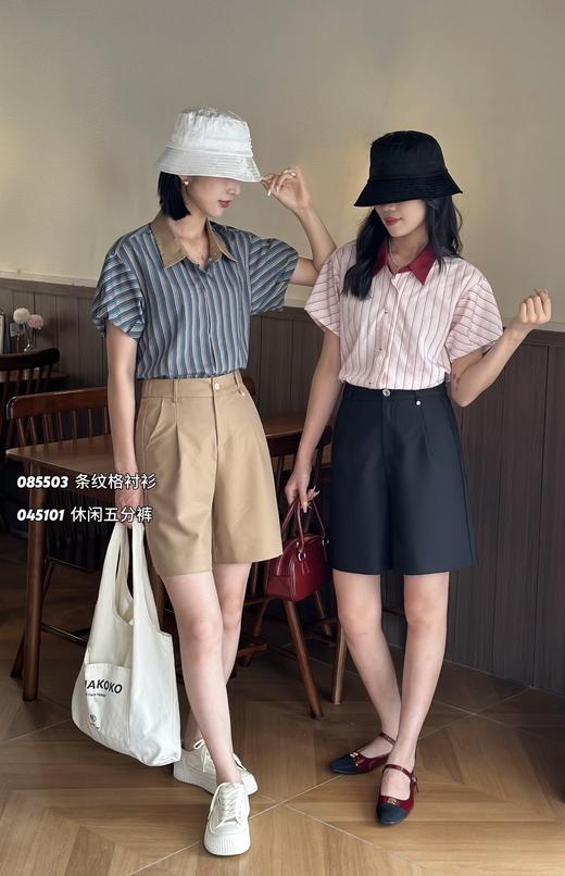 4BSR085503#条纹格衬衫 商品图0