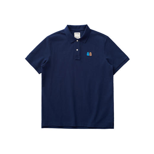 吃茶去chichaqu2024重磅短袖POLO衫复古全棉刺绣彩两个好朋友 商品图1