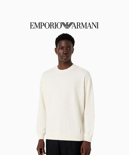 E ARMANI 针织衫男  3D1MXX1MQGZ-0128 奶白色. 商品图3