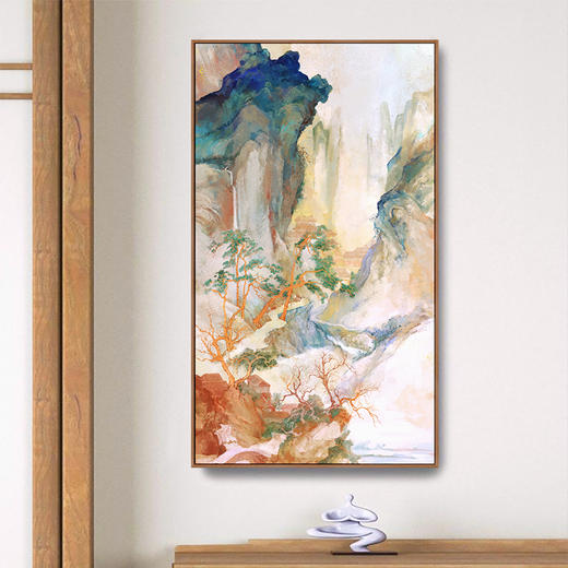 多喜爱高清数码布艺装饰 国风新时尚挂画-锦绣山峦cs 商品图1