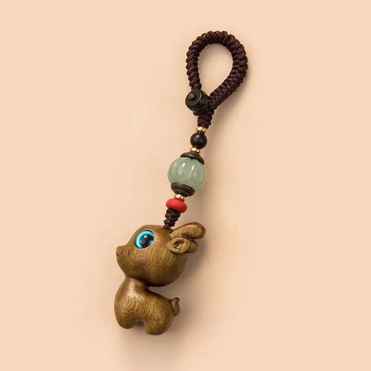 紫檀&绿檀小鹿°钥匙扣挂件 商品图1